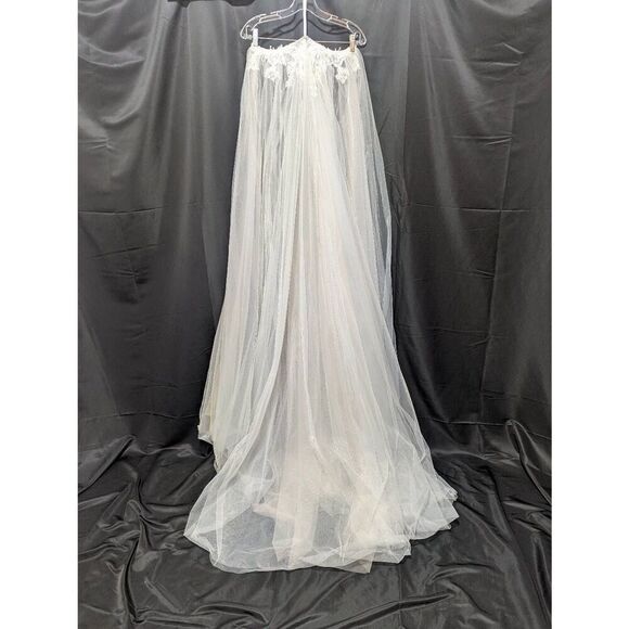 Gretchen's Bridal Gallery Women's Ivory Detachable Bridal Skirt Style Qadira Siz - Picture 1 of 10